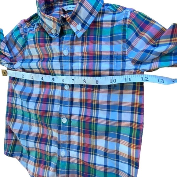 Janie and Jack Toddler Plaid Long Sleeve Shirt Size 2T - Picture 5 of 9